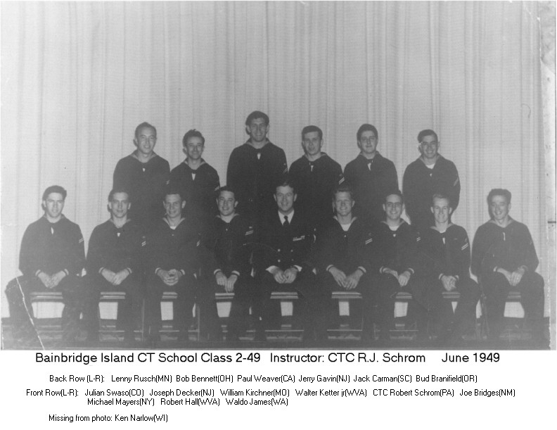 Bainbridge Island CT School Class 2-49  -  June 1949