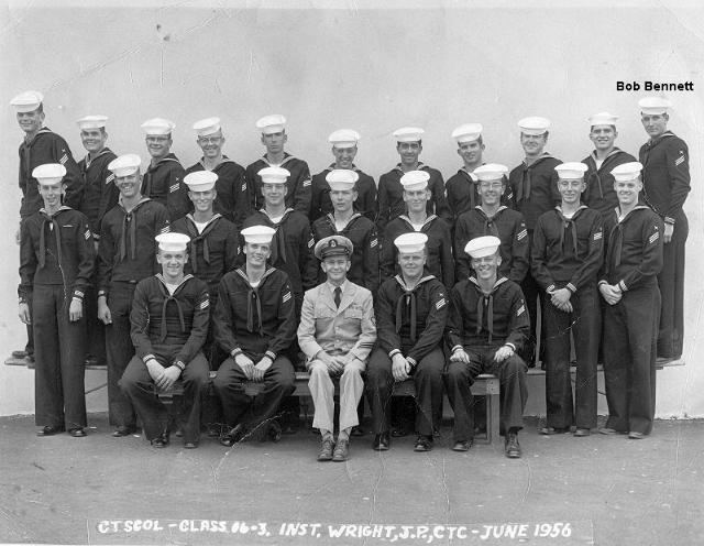 Imperial Beach (IB) Adv. Class 16-3-56(R) June 1956 - Instructor CTC J.P. Wright