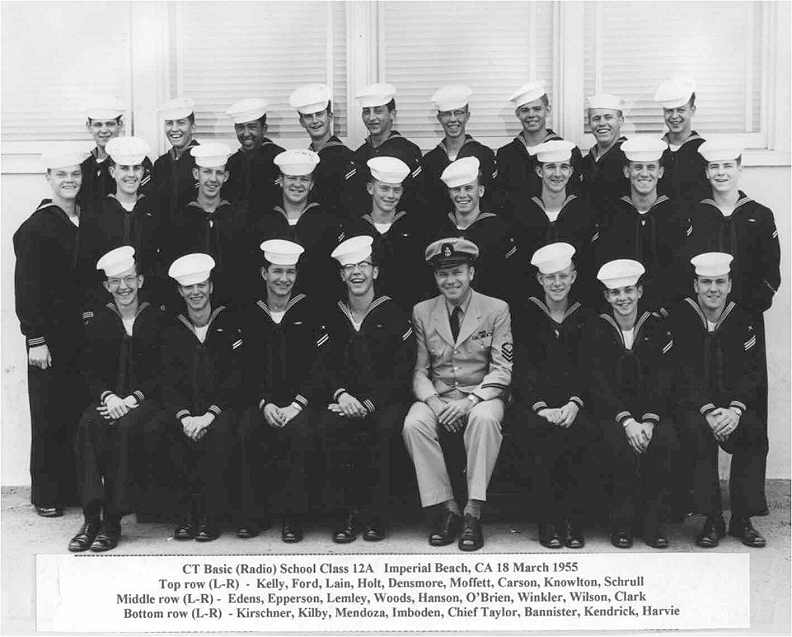 Imperial Beach CT School Basic Class 12A-55(R)  -  March 1955