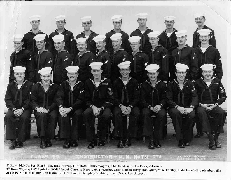 Imperial Beach CT School Class 17-55(R) - May 1955