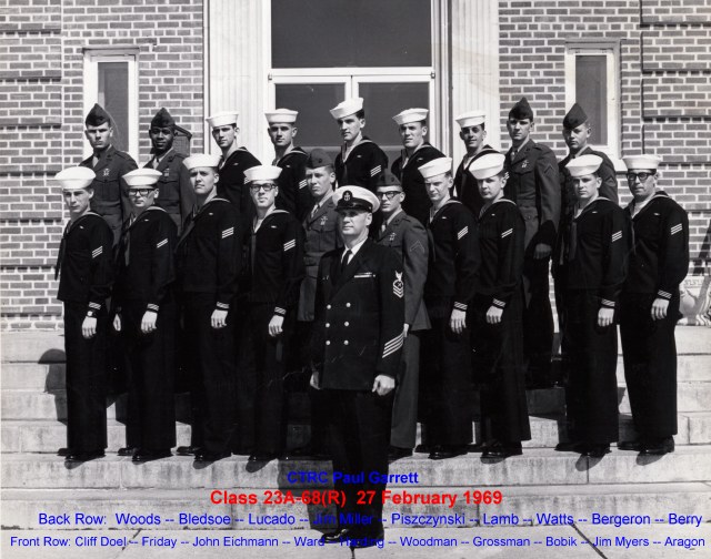Corry Field CT School Adv. Class 23A-68(R) Feb 1969 - Instructor:  CTC Paul Garrett