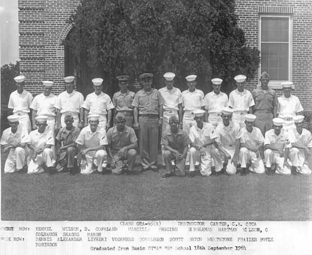 Corry Field CT School Basic Class 02A-65(R) Sep 1964 - Instructor:  CTCA C.A. Carter