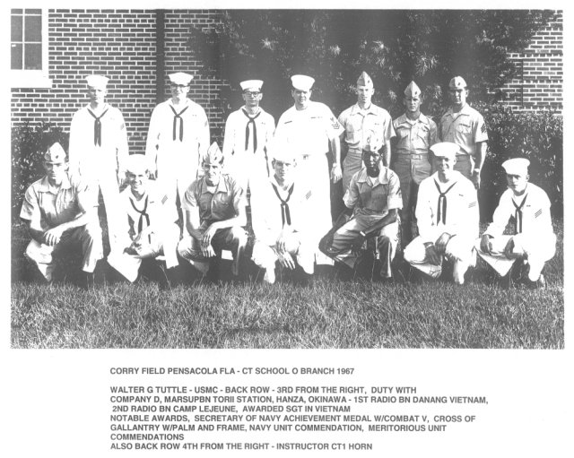 Corry Field CT School CTO Class of Sept 1967 - Instructor: CT1 Horn