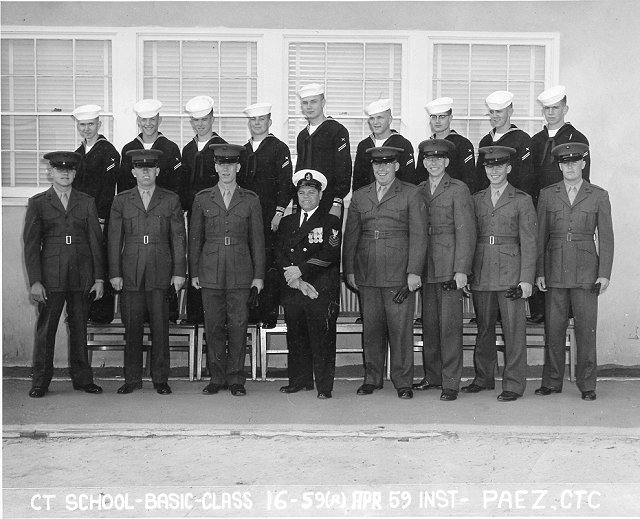 Imperial Beach CT School Basic Class 16-59(R) Apr 1959 - Instructor CTC Paez