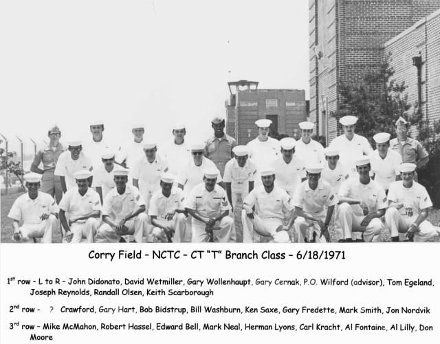 Corry Field CTT Class ?-71(T) June 1971 - Instructor CTT1 Wilford
