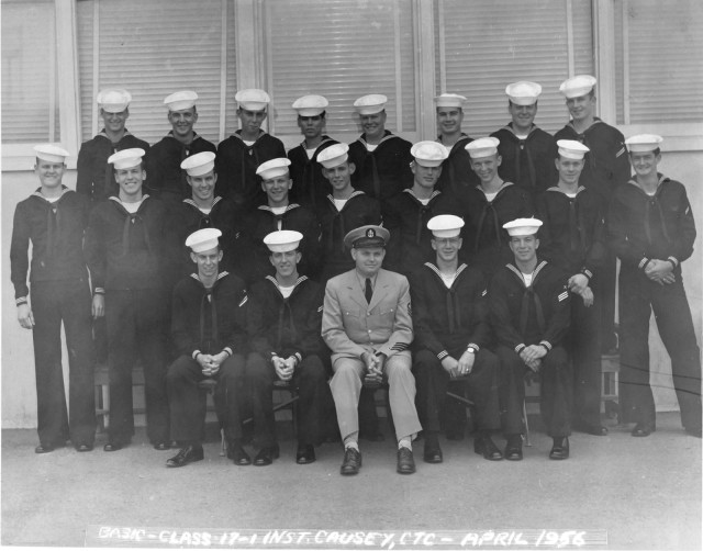 Imperial Beach (IB) Basic Class 17-1-56(R) April 1956 - Instructors CTC Causey
