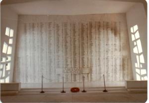 USS Arizona Memorial Wall of Names