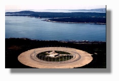 Aerial view of CDAA at Winter Harbor, Maine