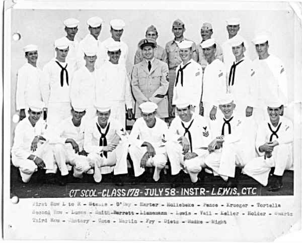 Imperial Beach CT School Class 17B-58(R)  -  July 1958