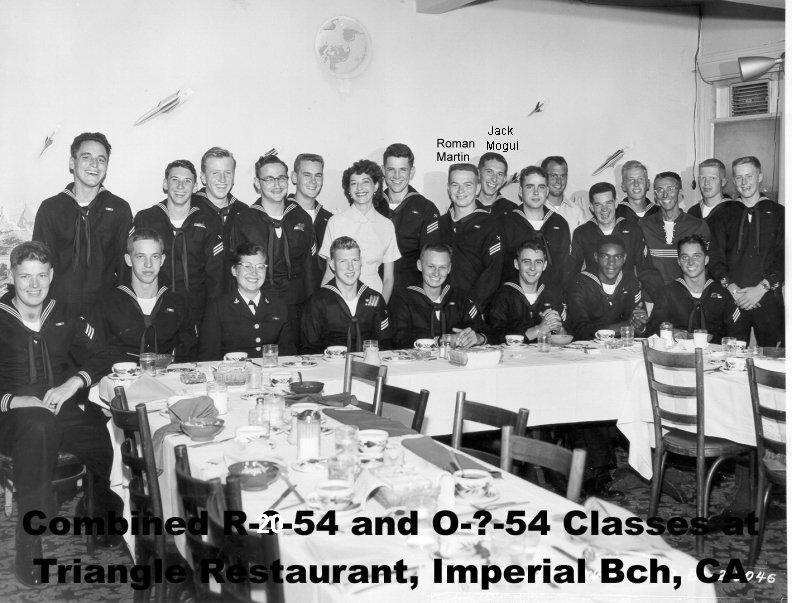 Imperial Beach CT School Class 20-54(R) and ?-54(O)  -  Sep 1954