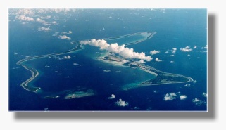 Aerial view of Diego Garcia