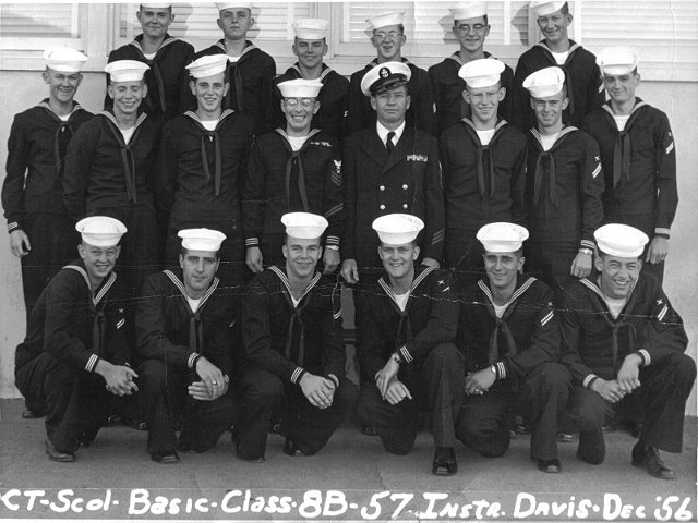 Imperial Beach (IB) Basic Class 8B-57(R) Dec 1956 - Instructor CTC Davis