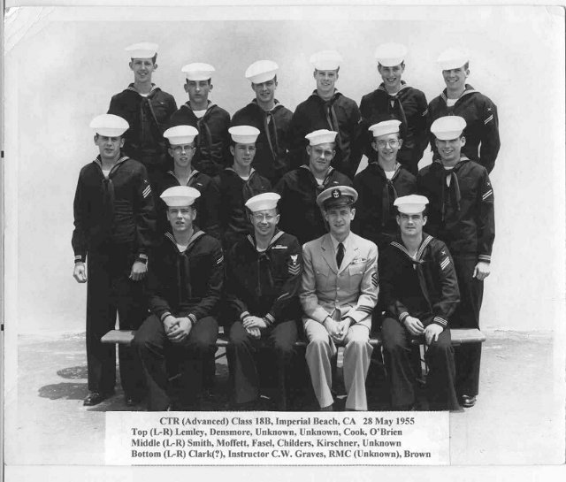 Imperial Beach CT School Adv. Class 18B-55(R)  -  May 1955