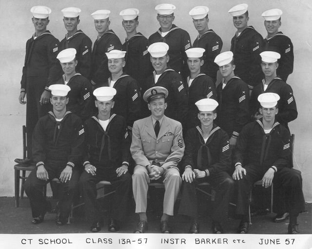 Imperial Beach (IB) Adv. Class 13A-57(R)  June 1957 - Instructor CTC Barker