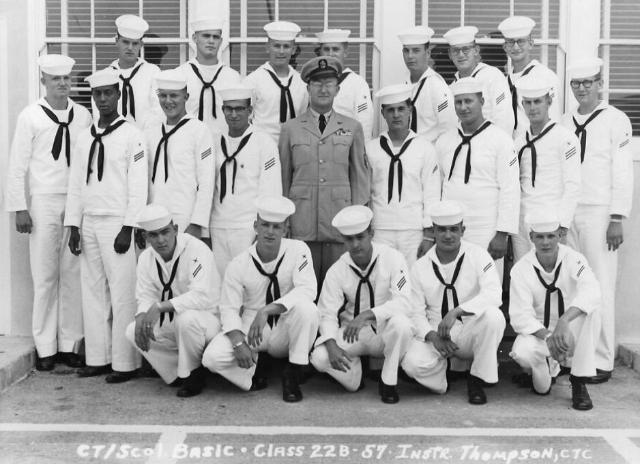 Imperial Beach (IB) Basic Class 22B-57(R) July 1957 - Instructor: CTC Thompson