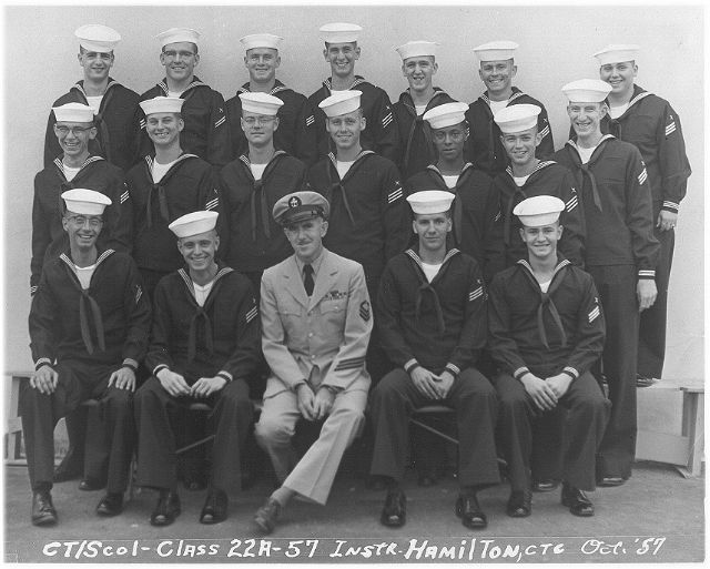 Imperial Beach (IB) Adv. Class 22A-57(R)  October 1957 - Instructor CTC Hamilton