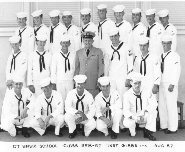 Imperial Beach (IB) Basic Class 25B-57(R) Aug 1957 - Instructor CTC Gibbs