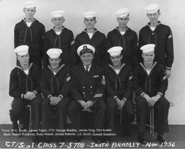 Imperial Beach (IB) Adv. Class 7-57(O) - Nov 1956 - Instructor CTC Bradley