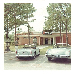 Navarine Club at NCTC Pensacola, summer of 1967.  That's my blue
corvette with the Ohio plates.