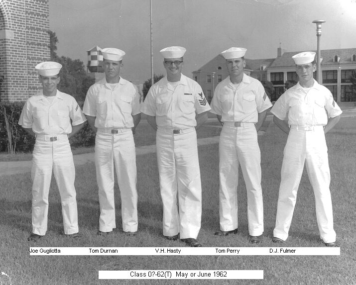 Corry Field CT School Class ??-62 (T) -  May/June 1962 - Instructor:  CT1 V.H. Hasty