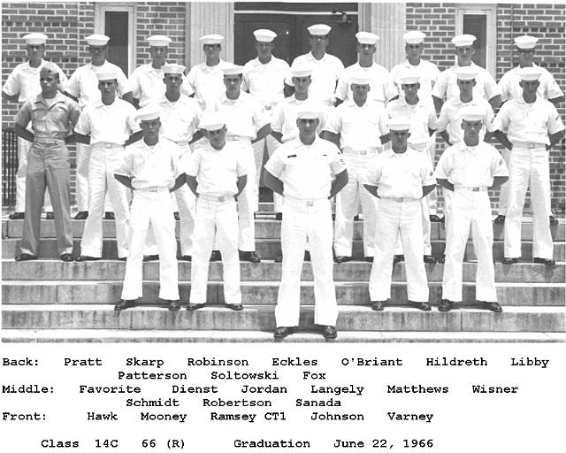 Corry Field CT School Advanced Class 14C-66(R) June 1966 - Instructor:  CT1 Ramsey