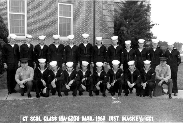 Corry Field CT School Basic Class 15A-62(R) Mar 1962 - Instructor:  CT1 Mackey
