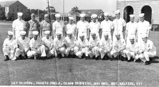 Corry Field CT School Basic Class 19B-62(R) May 1962 - Instructor:  CT1 Walters