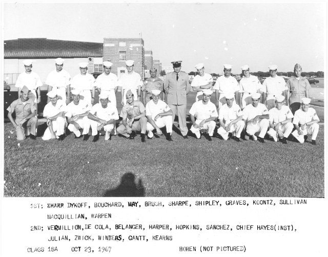 Corry Field CT School Class 18A-67(R) Oct 1967 - Instructor:  CTC Hayes