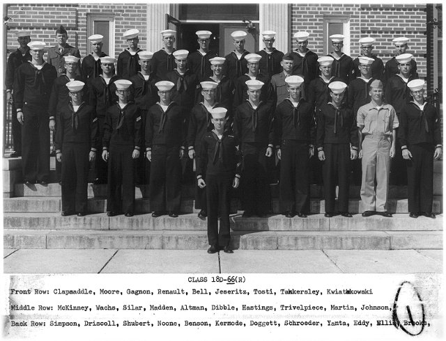Corry Field CT School Basic Class 18D-66(R) 1966 - Instructor:  CT1 Leonard G. Lee