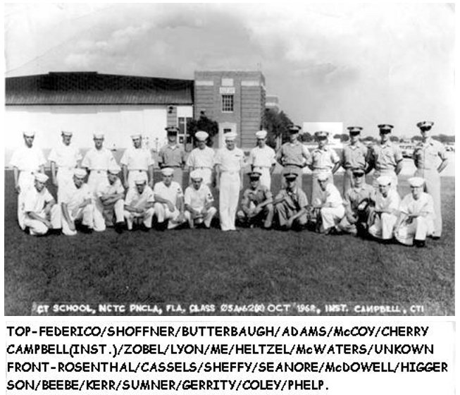 Corry Field Basic Class 05A-63(R) - Oct 1962 ..  Instructor- CT1 Campbell