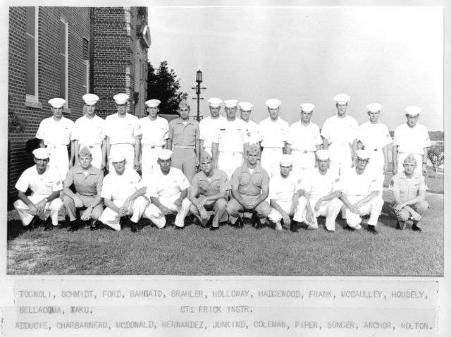 Corry Field CT School Basic Class 15C-67(R) Oct 1967 - Instructor:  CT1 Frick