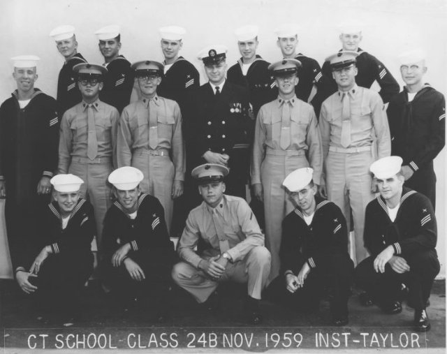 Adv. Class 24B-59(R) Nov 1959 - Instructor CTC Keith Taylor