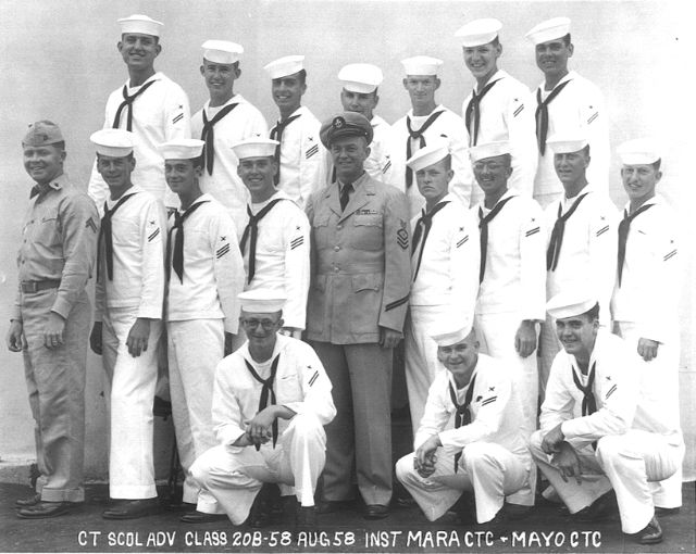 Imperial Beach (IB) Adv. Class 20B-58(R) Aug 1958 - Instructor: CTC Mara / CTC Mayo