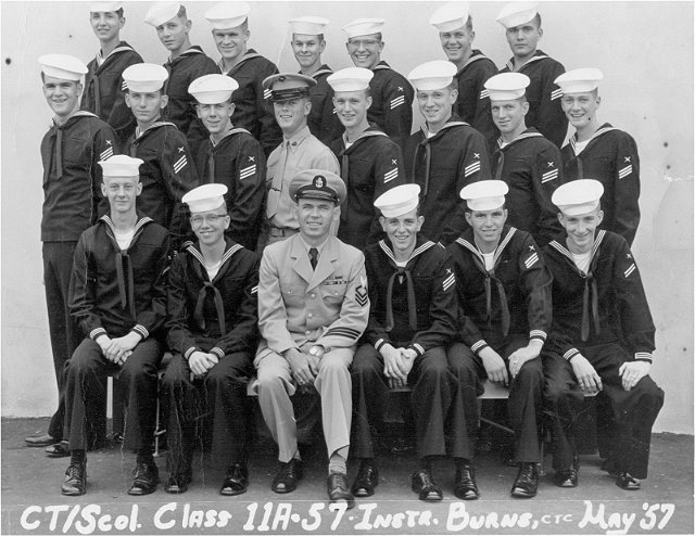 Imperial Beach (IB) Adv. Class 11A-57(R) May 1957 - Instructor CTC Burns