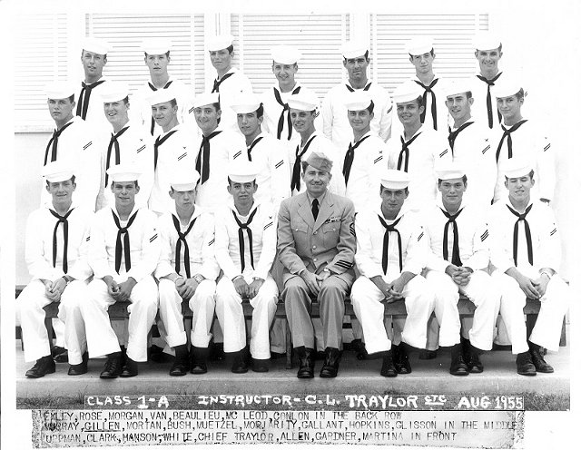 Imperial Beach (IB) Basic Class 1A-55(R) Aug 1955 - Instructor CTC C.L. Traylor