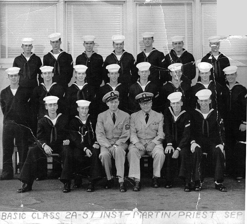 Basic Class 2A-57(R) Sept 1956 - Instructors CTC Martin/CTC Priest