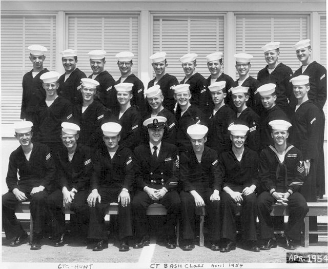 Imperial Beach (IB) Basic Class ?-54(R) April 1954 - Instructor CTC Hunt