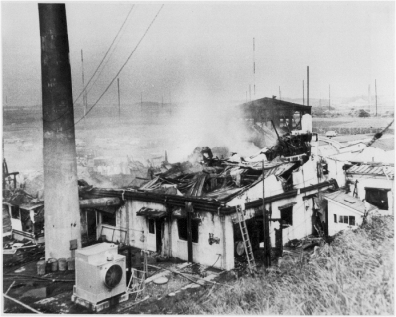 Image from Jay Browne .. What remains of Building 25 after the fire