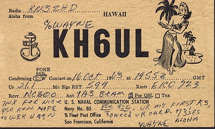 KH6UL ... Wahiawa, Hawaii