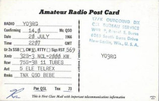 KL7AIZ QSL card Adak, Alaska - circa 1966