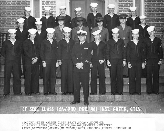 Corry Field CT School Basic Class 10A-62(R) Dec 1961 - Instructor:  CTCS Green