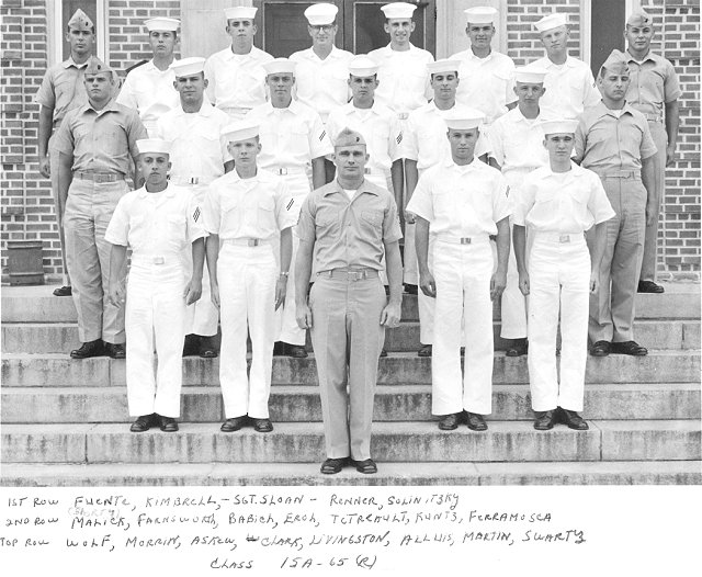 Corry Field CT School CTR Class 15A-65(R) Jun/Jul 1965 - Instructor: GYSGT Sloan (USMC)