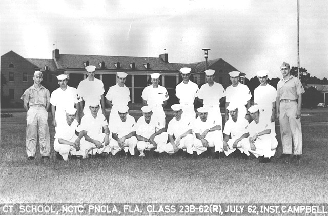 Corry Field CT School Basic Class 23B-62(R) July 1962 - Instructor: CT1 Campbell