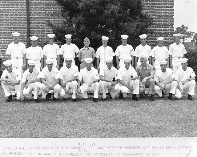 Corry Field CT School Basic Class 22A-65(R) Jun 1965 - Instructor: GYSGT Wood, USMC