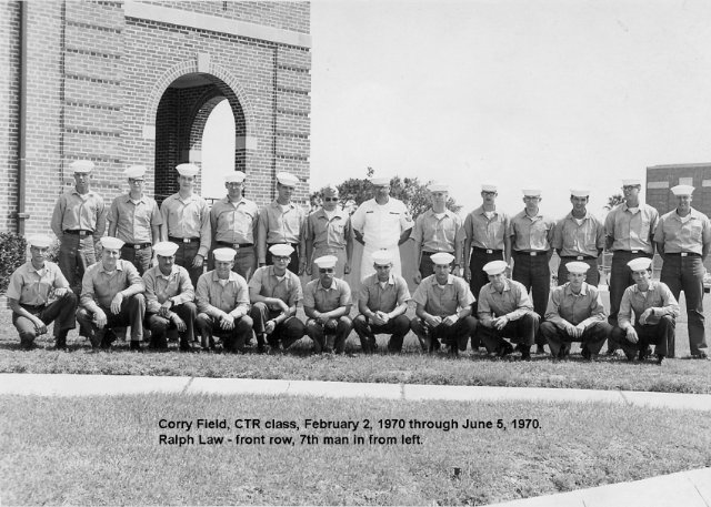 Corry Field CT School Advanced Class ?-70(R) June 1970 - Instructor: CT1 J.F. Wegelin