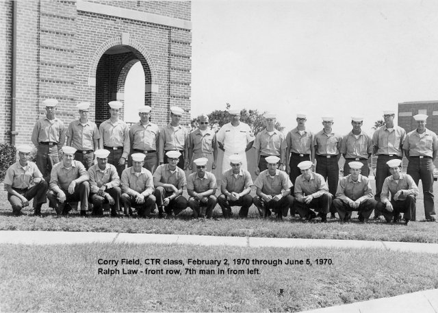 Corry Field CT School Advanced Class ?-70(R) June 1970 - Instructor: CT1 J.F. Wegelin