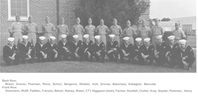 Corry Field CT School Adv. Class ??-68(R) Apr 1968 - Instructor: CT1 Higgason