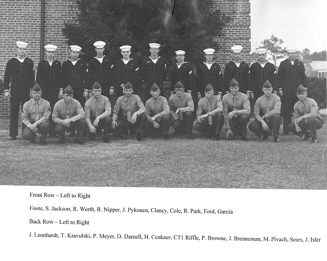 Corry Field (CTR) Advanced Class - Jan/Feb 1968 - Instructor CT1 Riffle