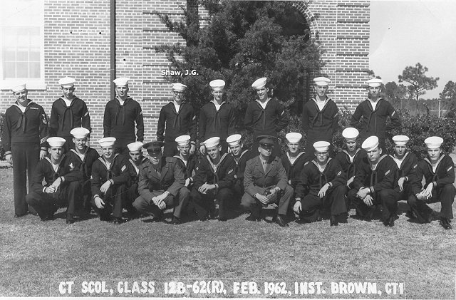 Corry Field CTR Basic Class 12B-62(R) Feb 1962 - Instructor CT1 Brown