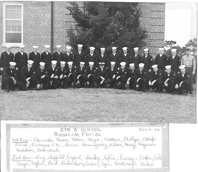 Corry Field CTR Basic Class 13B-66(R) March 1966 - Instructor CTC Dishman